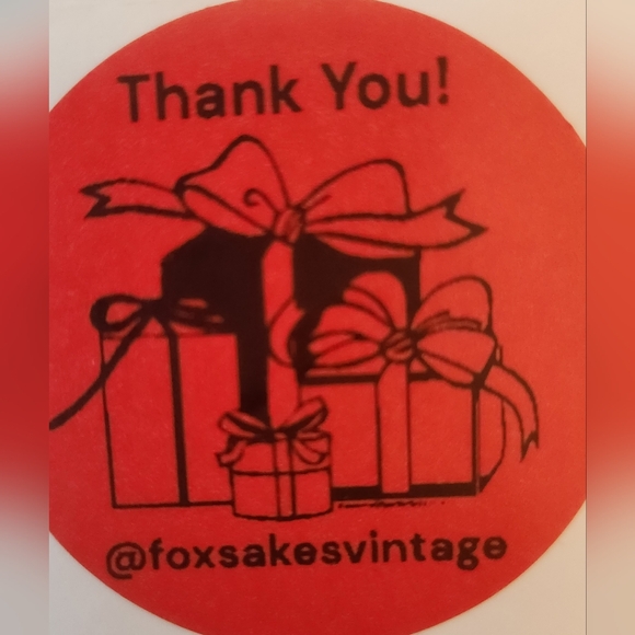 100 Christmas Customized Thank You Stickers - pick one design - Picture 16 of 16